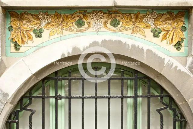 Miscellaneous Brussels art nouveau details, Belgium, c2014-c2017. Artist: Alan John Ainsworth.