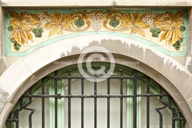 Miscellaneous Brussels art nouveau details, Belgium, c2014-c2017. Artist: Alan John Ainsworth.