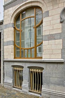 Miscellaneous Brussels art nouveau details, Belgium, c2014-c2017. Artist: Alan John Ainsworth