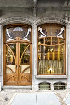 Miscellaneous Brussels art nouveau details, Belgium, c2014-c2017. Artist: Alan John Ainsworth