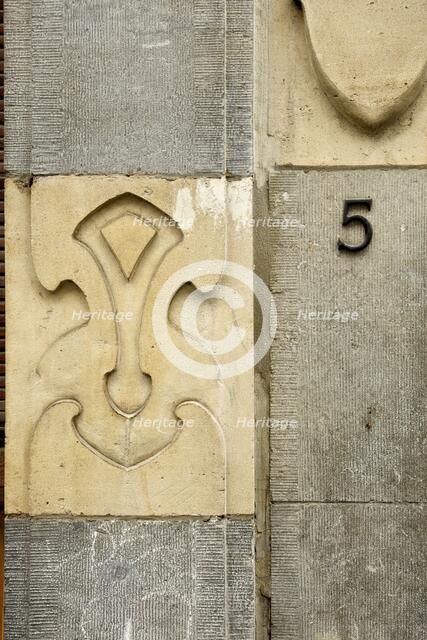 Miscellaneous Brussels art nouveau details, Belgium, c2014-c2017. Artist: Alan John Ainsworth.