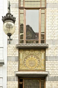 Miscellaneous Brussels art nouveau details, Belgium, c2014-c2017. Artist: Alan John Ainsworth