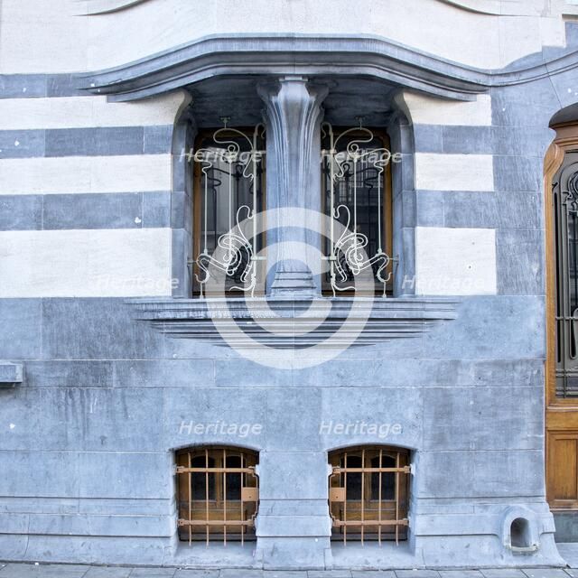 Miscellaneous Brussels art nouveau details, Belgium, c2014-c2017. Artist: Alan John Ainsworth.