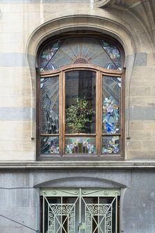 Miscellaneous Brussels art nouveau details, Belgium, c2014-c2017. Artist: Alan John Ainsworth