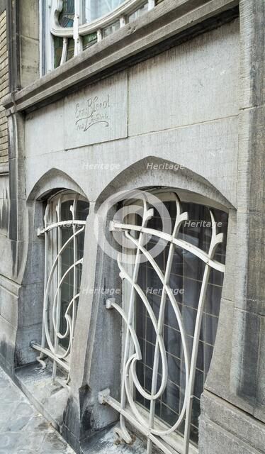 Miscellaneous Brussels art nouveau details, Belgium, c2014-c2017. Artist: Alan John Ainsworth.