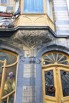 Miscellaneous Brussels art nouveau details, Belgium, c2014-c2017. Artist: Alan John Ainsworth