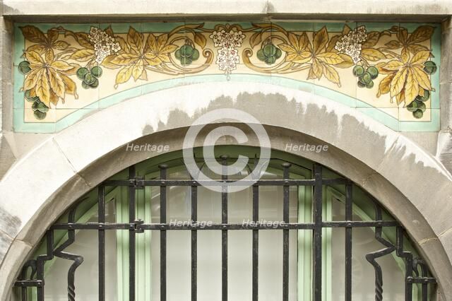 Miscellaneous Brussels art nouveau details, Belgium, c2014-c2017. Artist: Alan John Ainsworth.