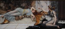 Mischief and Repose, 1895. Artist: Godward, John William (1861–1922)