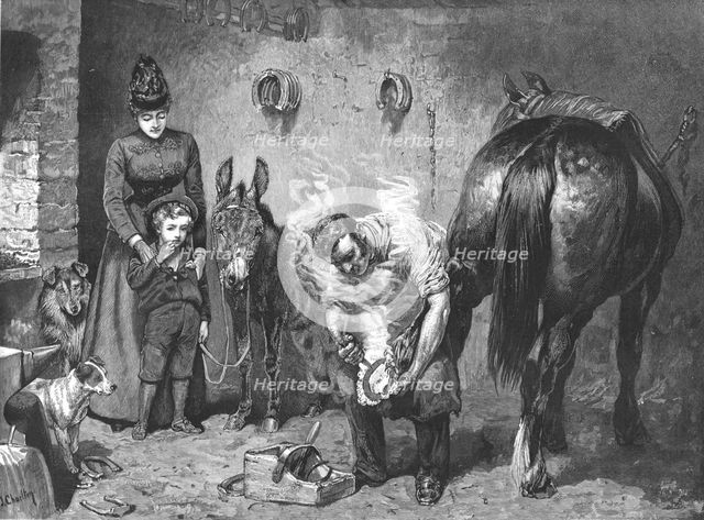 ''"Misgivings"--His First Visit to the Forge', 1890. Creator: Unknown.