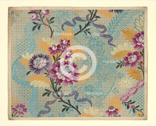 Mise-en-carte (Point-paper), France, 1760/90. Creator: Germain Frères.