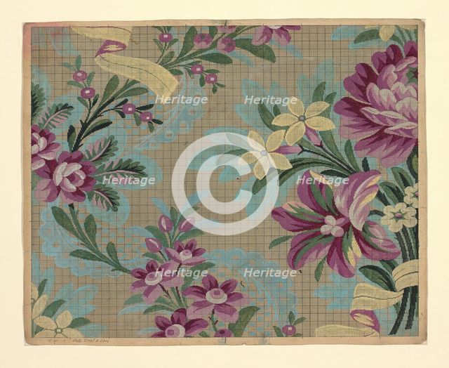 Mise-en-carte (Point-paper), France, 1760/90. Creator: Germain Frères.