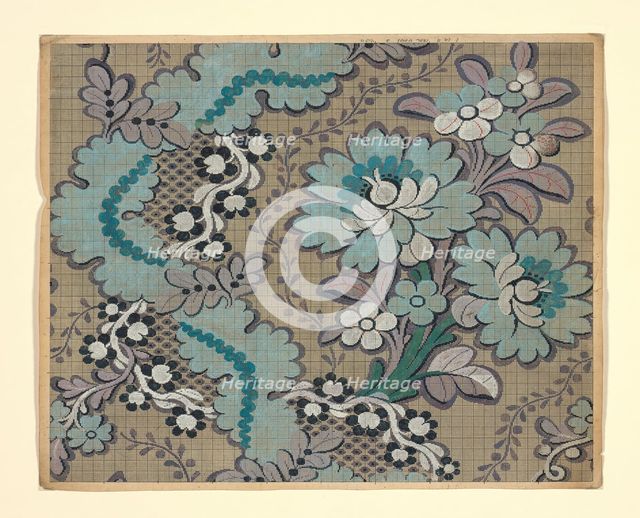 Mise-en-carte (Point-paper), France, 1760/90. Creator: Unknown.