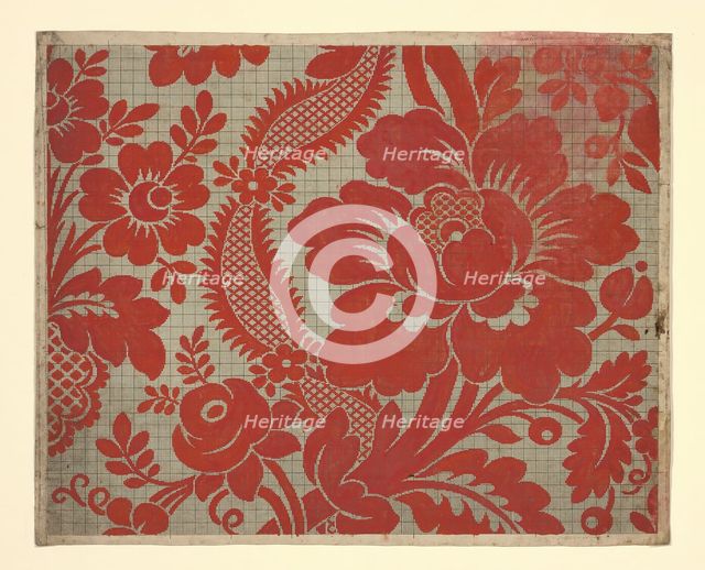 Mise-en-carte (Point-paper), France, 1760/90. Creator: Unknown.