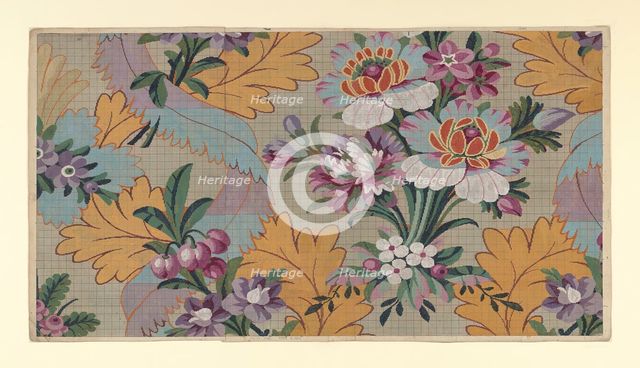 Mise-en-carte (Point-paper), France, 1760/90. Creator: Unknown.