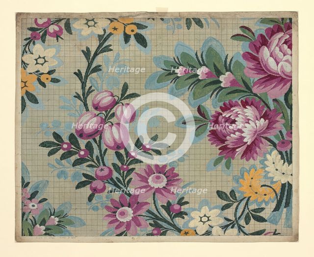 Mise-en-carte (Point-paper), France, 1760/90. Creator: Unknown.