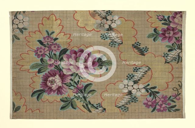 Mise-en-carte (Point-paper), France, 1760/90. Creator: Unknown.