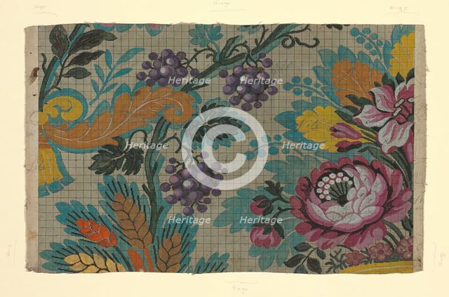 Mise-en-carte (Point-paper), France, 1760/90. Creator: Unknown.