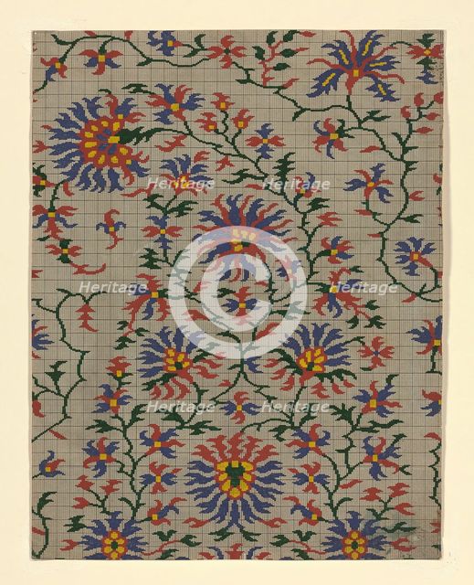 Mise-en-carte (Point-paper), France, 1760/90. Creator: Unknown.