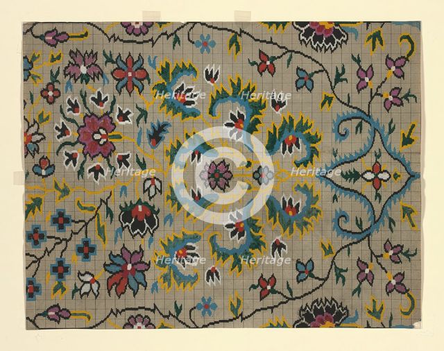 Mise-en-carte (Point-paper), France, 1760/90. Creator: Unknown.