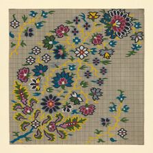 Mise-en-carte (Point-paper), France, 1760/90. Creator: Unknown
