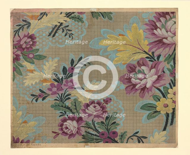Mise-en-carte (Point-paper), France, 1760/90. Creators: Germain Frères, J Bt Clere.