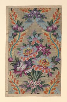 Mise-en-carte (Point-paper), France, 1760/90. Creator: Unknown