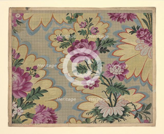 Mise-en-carte (Point-paper), France, 1760s. Creator: Germain Frères.