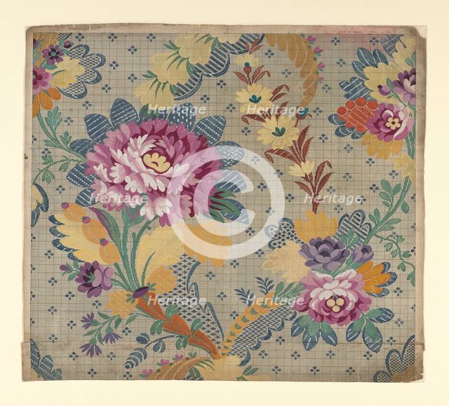 Mise-en-carte (Point-paper), France, 1785. Creator: Germain Frères.