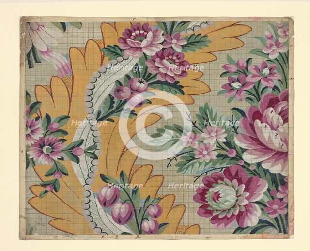 Mise-en-carte (Point-paper), France, 1787. Creator: Germain Frères.