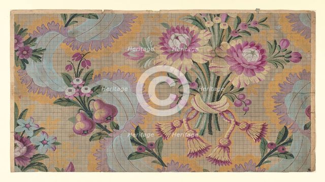Mise-en-carte (Point-paper), France, 1787. Creators: Germain Frères, J Bt Clere.