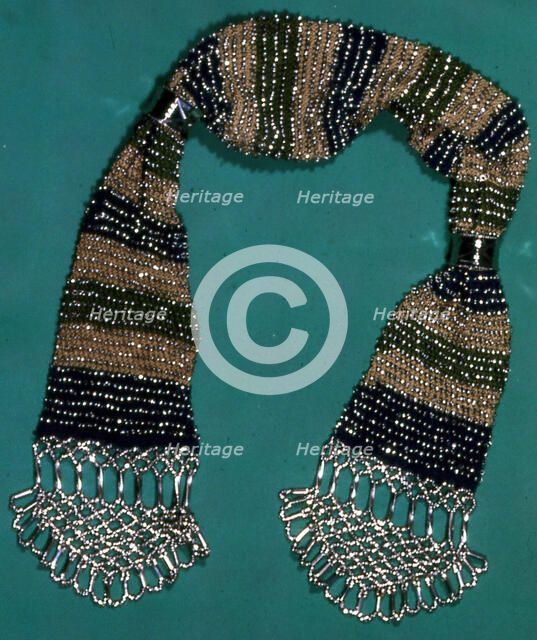 Miser purse, France, c. 1850. Creator: Unknown.