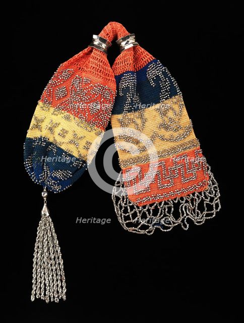 Miser's purse, American, 1840-60. Creator: Unknown.