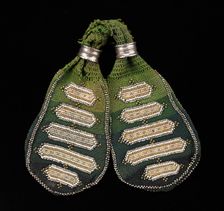 Miser's purse, American, 1840-60. Creator: Unknown