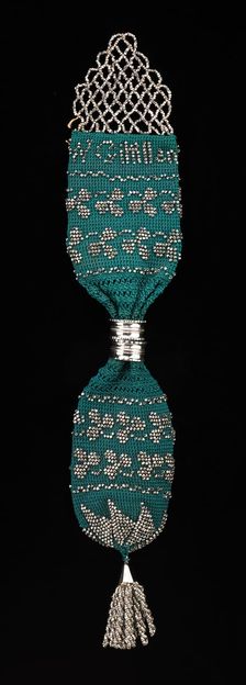 Miser's purse, American, 1840-60. Creator: Unknown