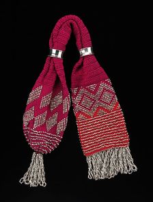 Miser's purse, American, 1840-60. Creator: Unknown