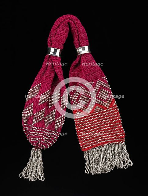 Miser's purse, American, 1840-60. Creator: Unknown.