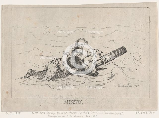 Misery, 1785., 1785. Creator: Thomas Rowlandson.