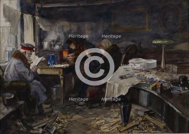 Miserable life of Russian nobles and persons of high rank during the revolution, 1919.