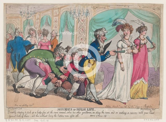 Miseries of High Life, March 1, 1808., March 1, 1808. Creator: Thomas Rowlandson.