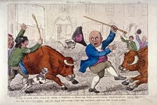 Miseries of human life Smithfield Market, London, c1800. Artist: Anon