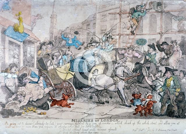 'Miseries of London...', 1807. Artist: Thomas Rowlandson