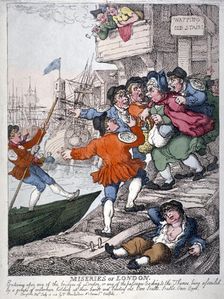 Miseries of London 1812. Artist: Anon