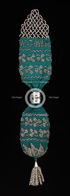 Miser's purse, American, 1840-60. Creator: Unknown.