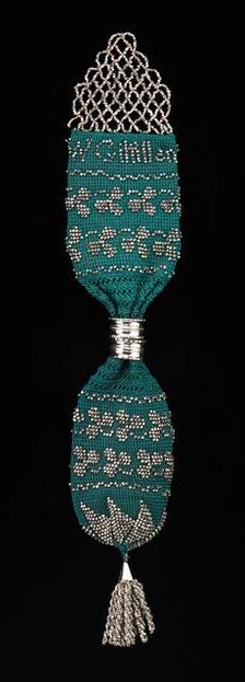 Miser's purse, American, 1840-60. Creator: Unknown