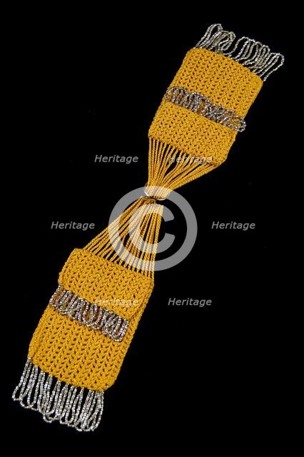 Miser's purse, American, 1840-60. Creator: Unknown.