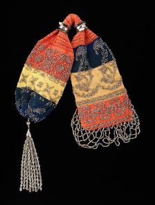 Miser's purse, American, 1840-60. Creator: Unknown