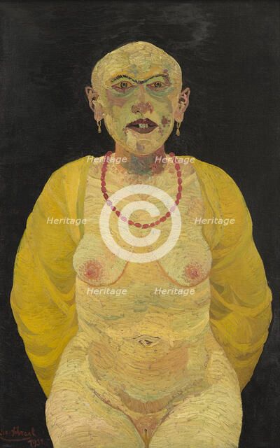 Mishandled Prostitute, 1931. Creator: Josef Scharl.