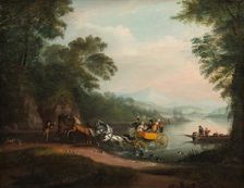 Mishap at the Ford, 1818. Creator: Alvan Fisher