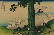 Mishima Pass in Kai Province (from a Series "36 Views of Mount Fuji"), 1830-1833