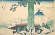 Mishima Pass in Kai Province (Koshu Mishima goe), from the series Thirty-six Views ..., ca. 1830-32. Creator: Hokusai